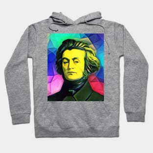 Adam Mickiewicz Colourful Portrait | Adam Mickiewicz Artwork 7 Hoodie